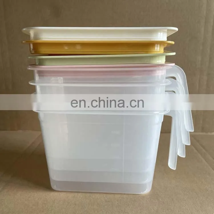 Fruit Vegetable Storage Fridge Storage Box Stackable Fridge Organizer Set With Handle And Lid