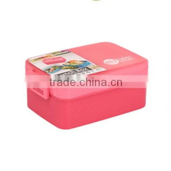 BPA free 2 Layer Thermal Plastic Bento Lunch Box