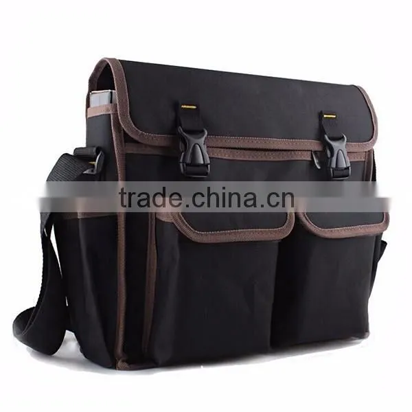 Heavy Duty Polyester Electrical Tool Kit Bag Black Electrical Tool Kit Bag Sling Electrical Tool Kit Bag With Buckle Closure