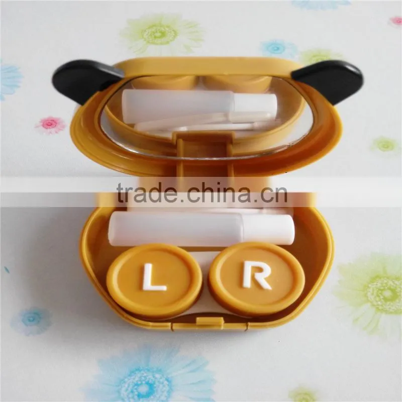 animal shaped cute panda contact lens solution case