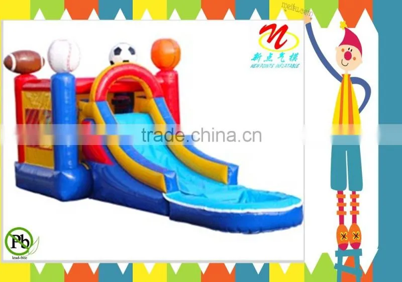 2014 china high quality cheap funny colorful balloon inflatable combo for kids