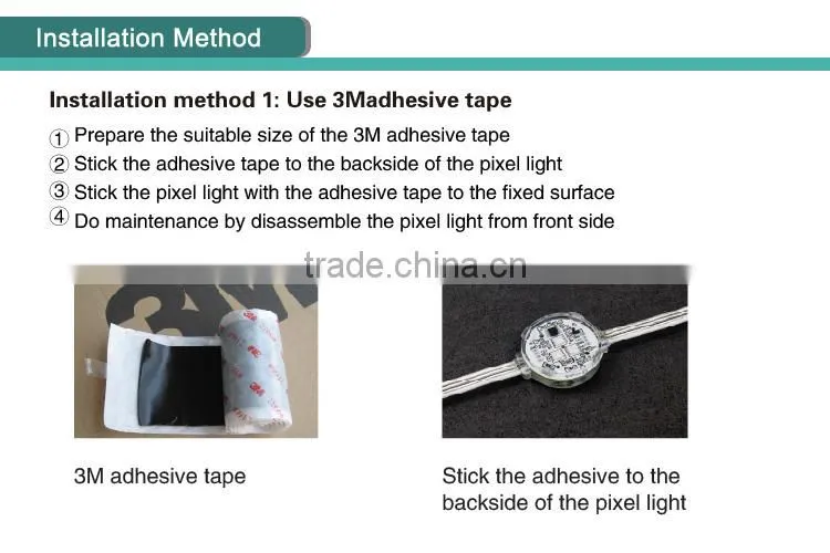 Patented IP68 waterproof LED RGB 5050 square light source