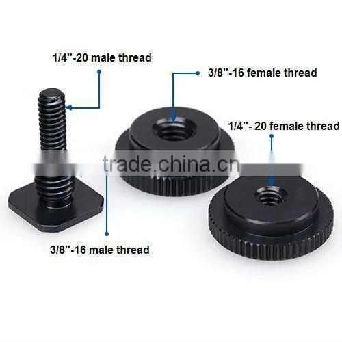 Cold Foot to 1/4" Screw Adapter for Camera Flash Holder Bracket Hot Shoe Mount
