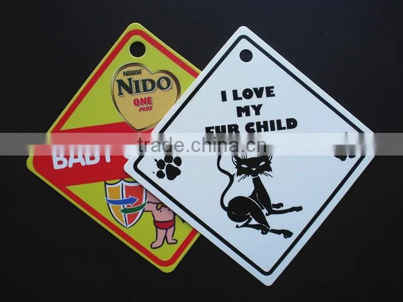 baby in car sign