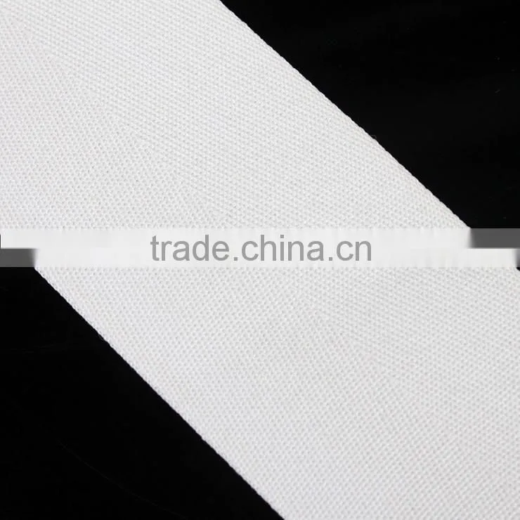 Webbing Custom Wholesale,Herringbone White Polyester Cotton Widen Eco-Frendly Webbing,Luggage Apparel Accessories Webbing
