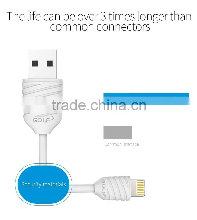 GOLF 2.1A Pineapple Series usb cable for iphone5/5s/5c 1m quick charge and data pinepple cable for iphone 6/6s/6plus