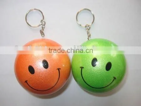 sales promotion rubber sport ball keychain