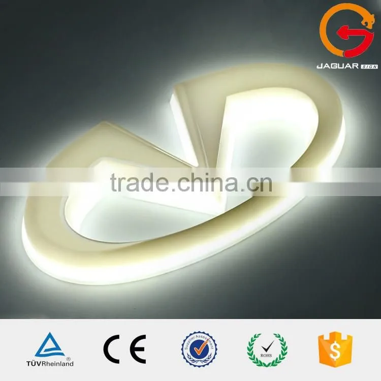 outdoor waterproof 3m car logo led lighting all car brands symbols sign