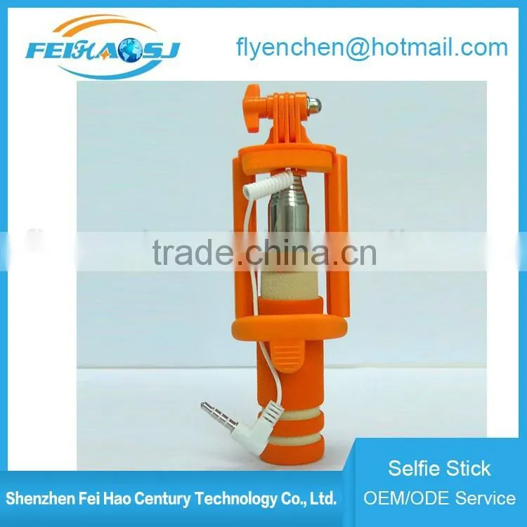 Factory direct sales best selling new 2016 mini selfie stick extendable baton