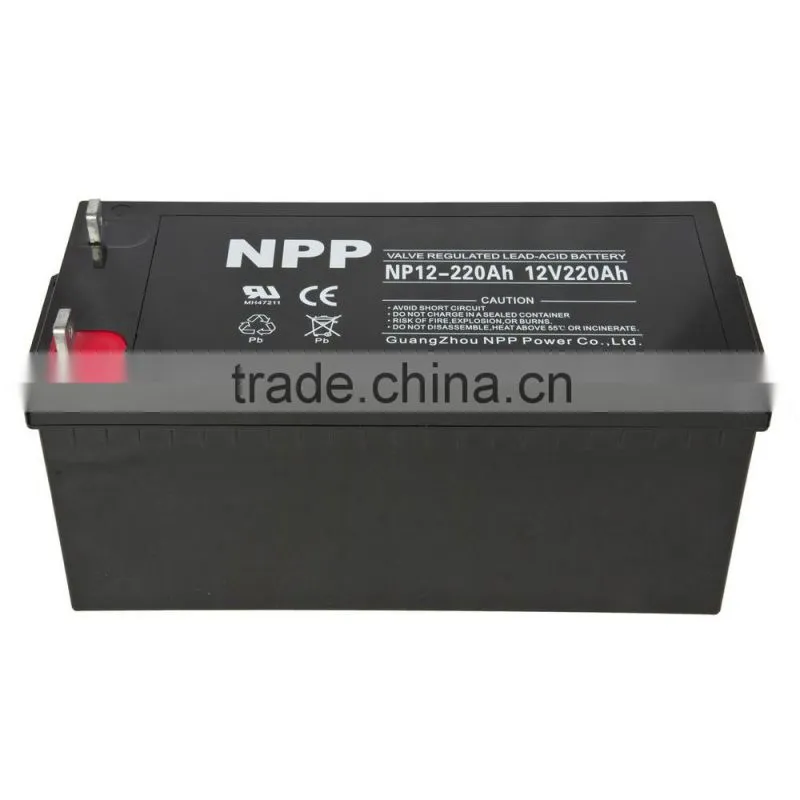 12V220AH VRLA 12V battery price maintenance free battery