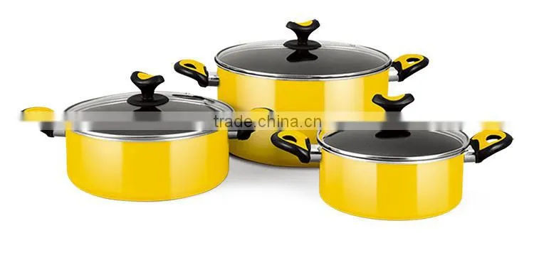 Aluminum casseroles with non-stick coating