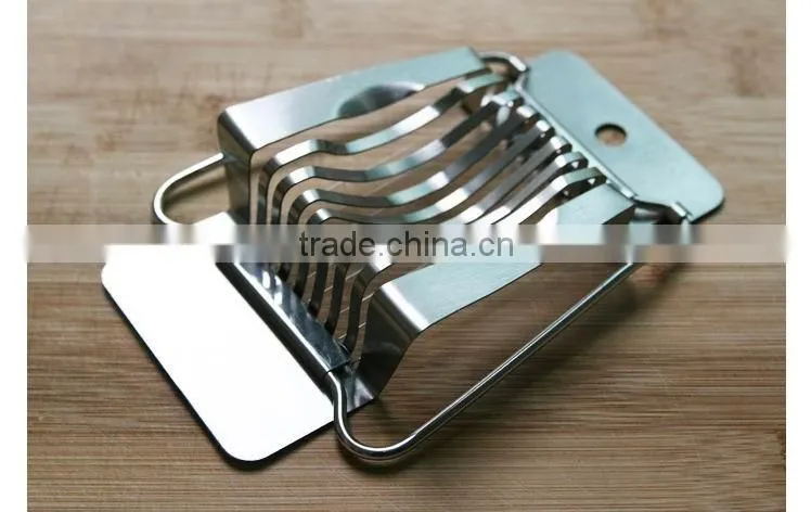 S/S 14.5*9*3 Kitchen gadgets metal egg slicer/Practical egg slicer