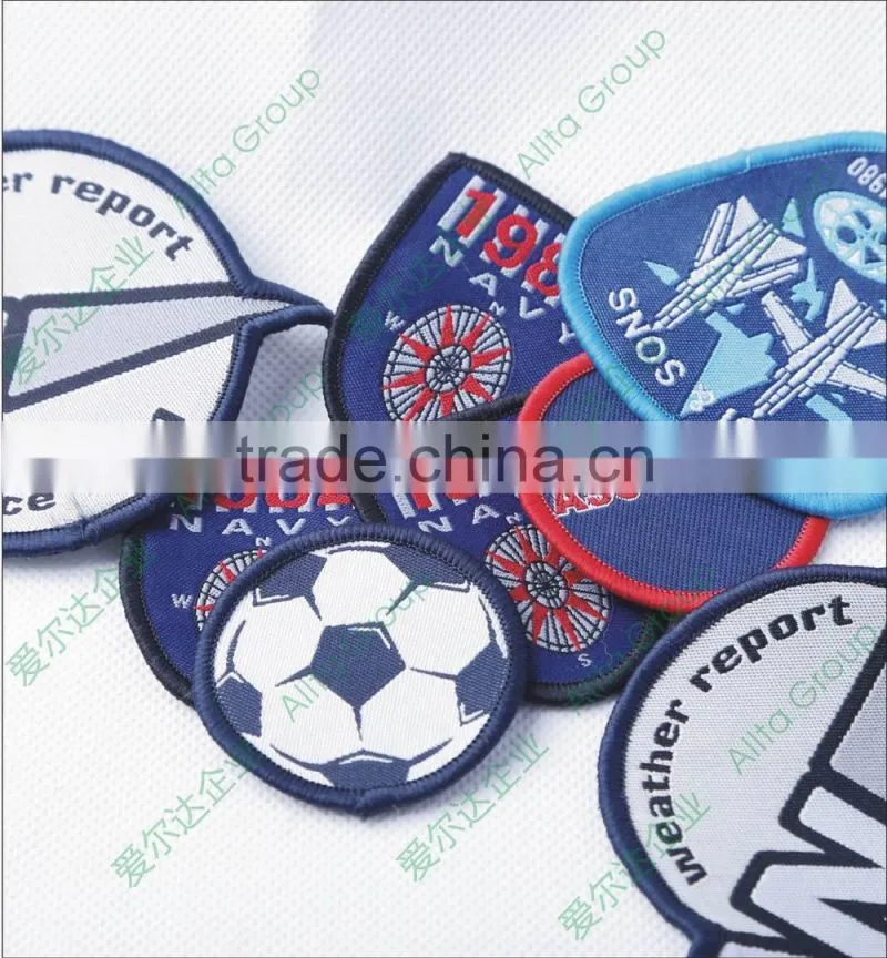 Sew-on woven patches for clothes custom military epaulette shoulder mark