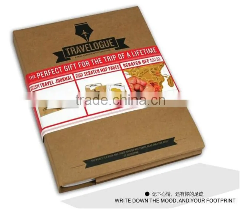 CT-595 The new travel journal map including eight tourism map paper TRAVELOGUE Tour player map
