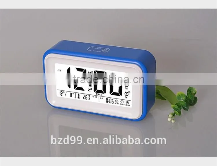 New Design Promotion Item Smart Voice Telling Multi-functional USB Digital LCD Display Alarm Clock