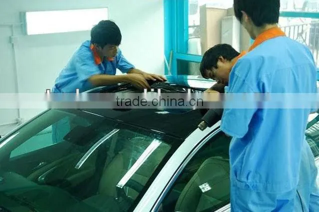 High glossy black car sunroof film , car wrapping film