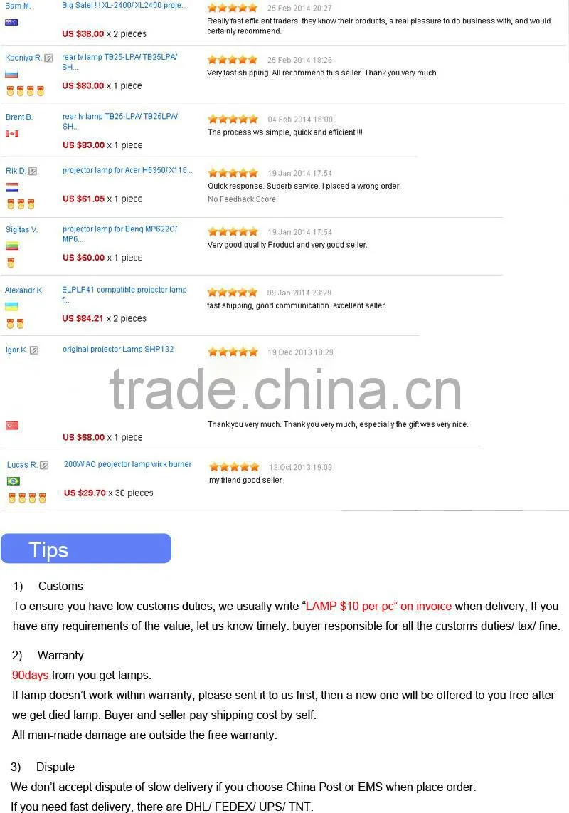 original SHP60 AN-XR1LP projector lamp bulb for Sharp XR-N12S/ N22XA/ N10X/ N11X/ N12XA/ N13X only 1PC IN STOCK