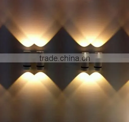 2016 HOT !!! up and down LED wall light/2X3W led wall lamp
