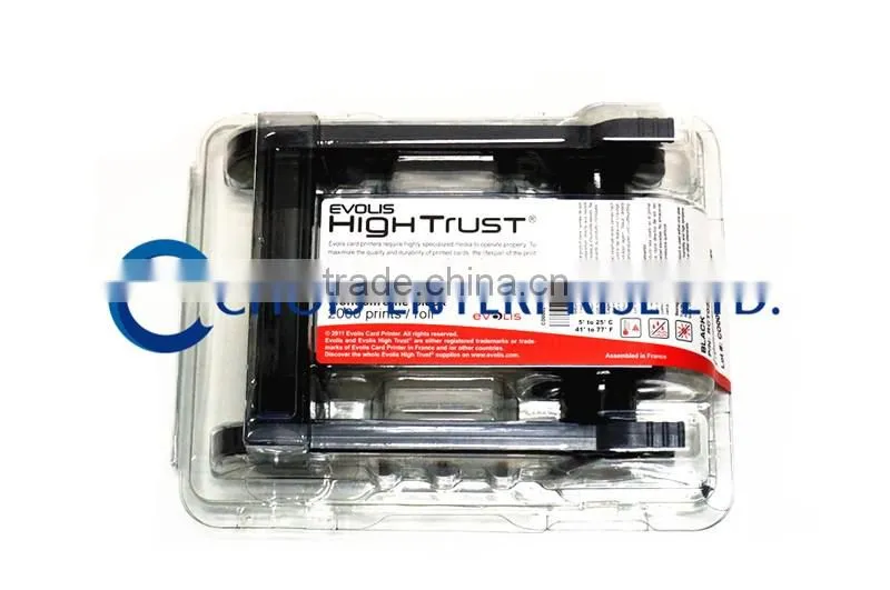 Evolis RCT023NAA Black Monochrome Ribbon - K - 2,000 prints,for use with Evolis Zenius,Primacy,Elypso Card Printers