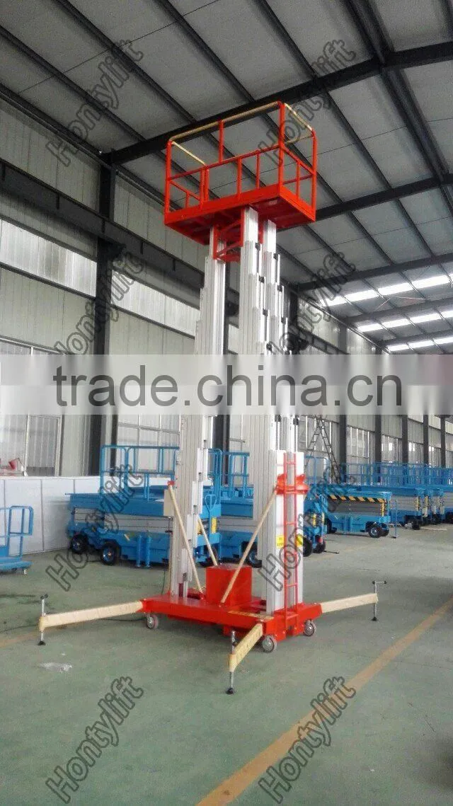 Mobile electric aluminum aerial lifting work platform