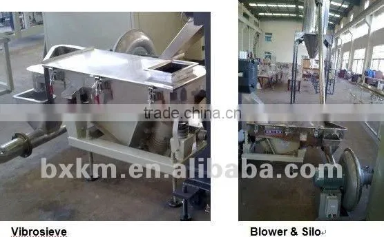 PET bottle flakes Extruding granulating line