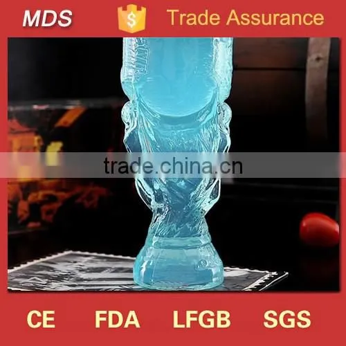 Hot selling cooling world cup trophy beer glass