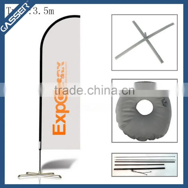 Factory custom trade show banner street banner teardrop flag banner