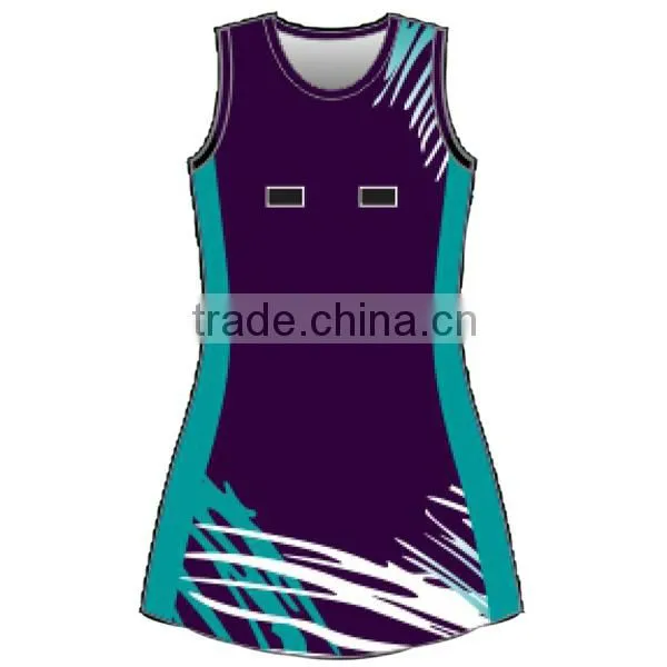 Latest design netball dress cheap price wholesale china factory