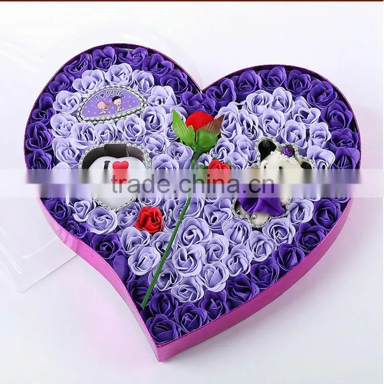 Matt Lamination,Spot UV logo Printing Handling and Chocolate Use heart shape chocolate packaging box