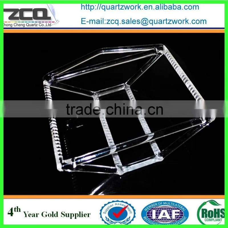 High quality polished quartz glassware