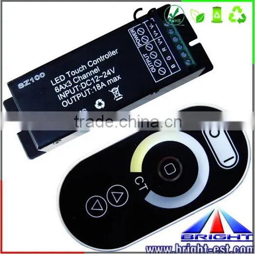 DC12V/24V new design Led touch dimmer controller,4CH 3A magic dimmer controller