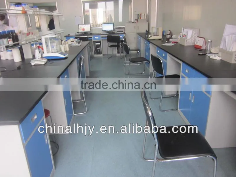Wall table in laboratory furniture