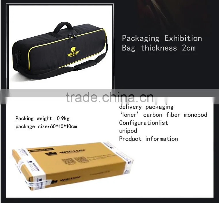Wieldy Sell Online Carbon Fiber Loner Unipod Camera Video DSLR Monopod