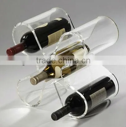 Pop acrylic wine bottle holder