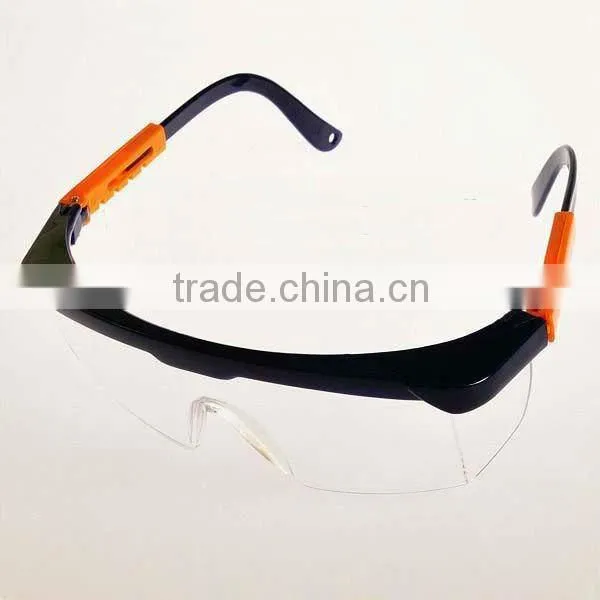 2016 best selling safety glasses 2.2mm PC lens safety protective eye glasses clear lens lab safety glasses for sales