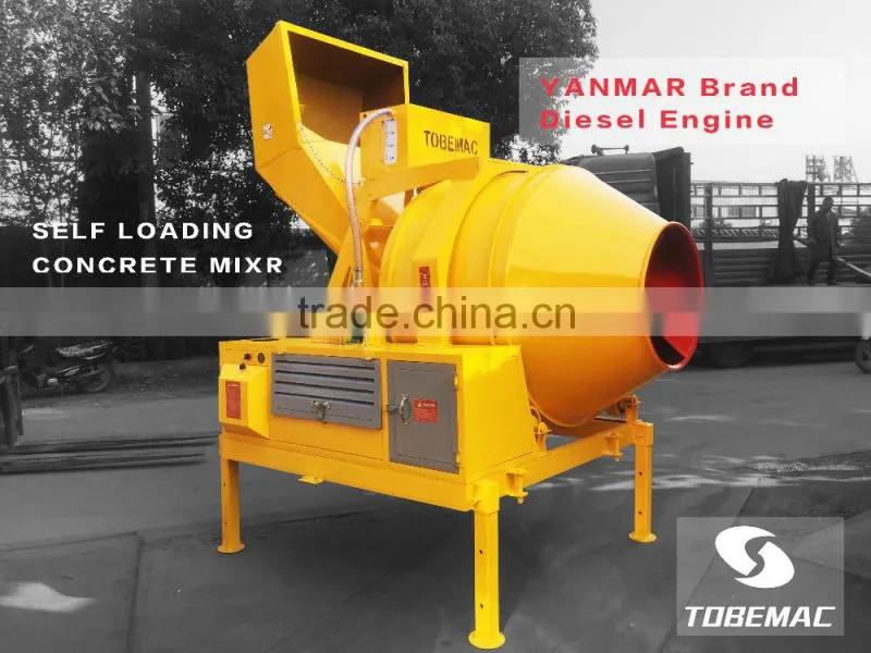 2016 TOBEMAC JZF350 Self loading Concrete Mixer with hydraulic hopper