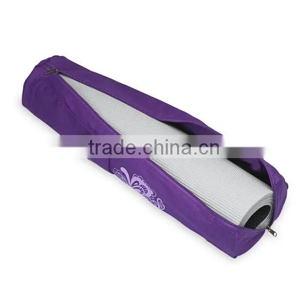 Full Zip Polyester Cargo Pocket Gym Carrying Bag Yoga Mat Bag