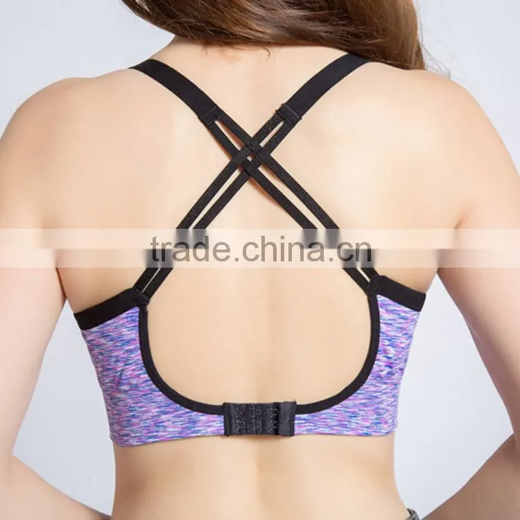 Elegant Crossed Bras and High-waisted Yoga Leggings Women Sportswear