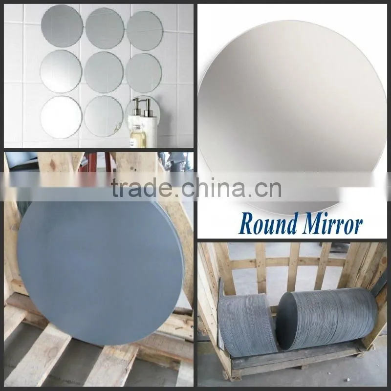 beveled round / circle shaped mirror for home / hotel bath room in Customer size