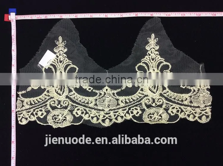 New Arrival Latest Design Fashion Handmade Organza Nylon Lace Fabric Wedding Lace Trim