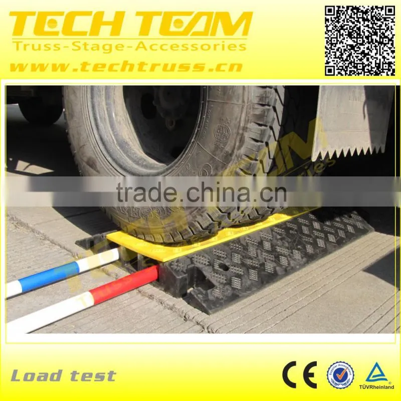 CCPU3US PU Weight 5.5Kg, load-bearing 40t Cable Cover, 3-Chanel Cable Trunking Cover.