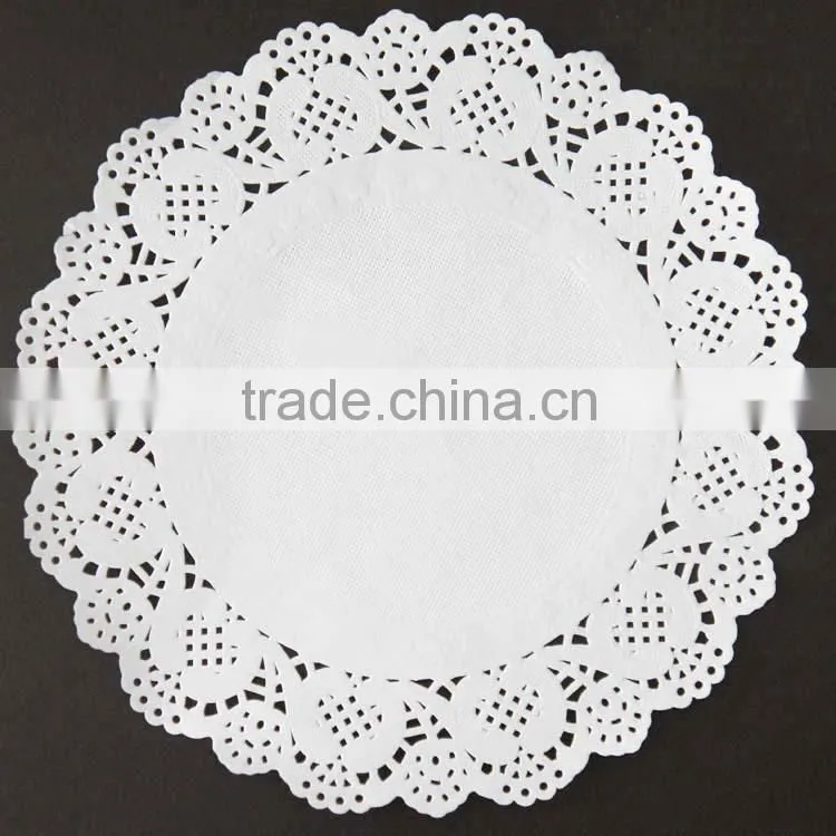 Various Design Disposable Eco-friendly Food Grade Ivory Paper doilies