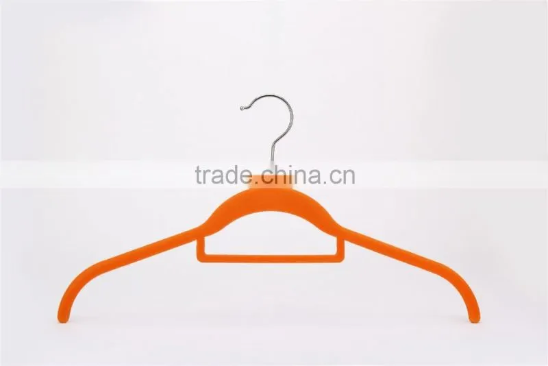 velvet hanger with tie bar logo