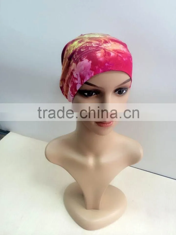 C073 new style print tube underscarf,muslim hats