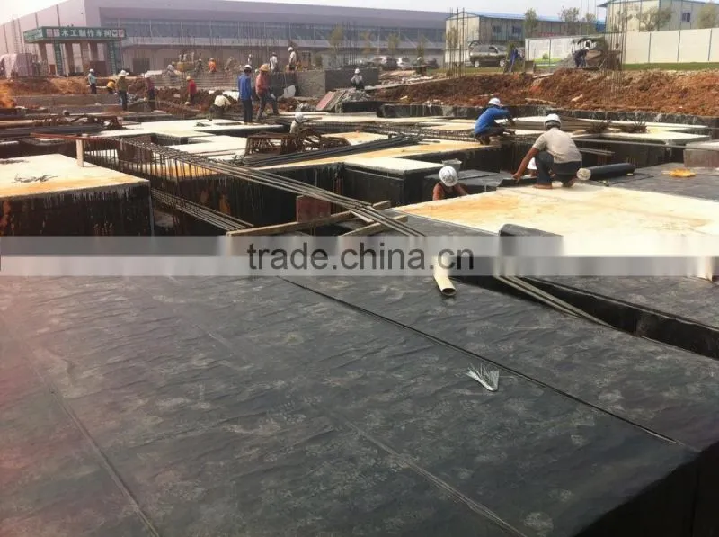 Self-adhesive polyester reinforced bitumen felt
