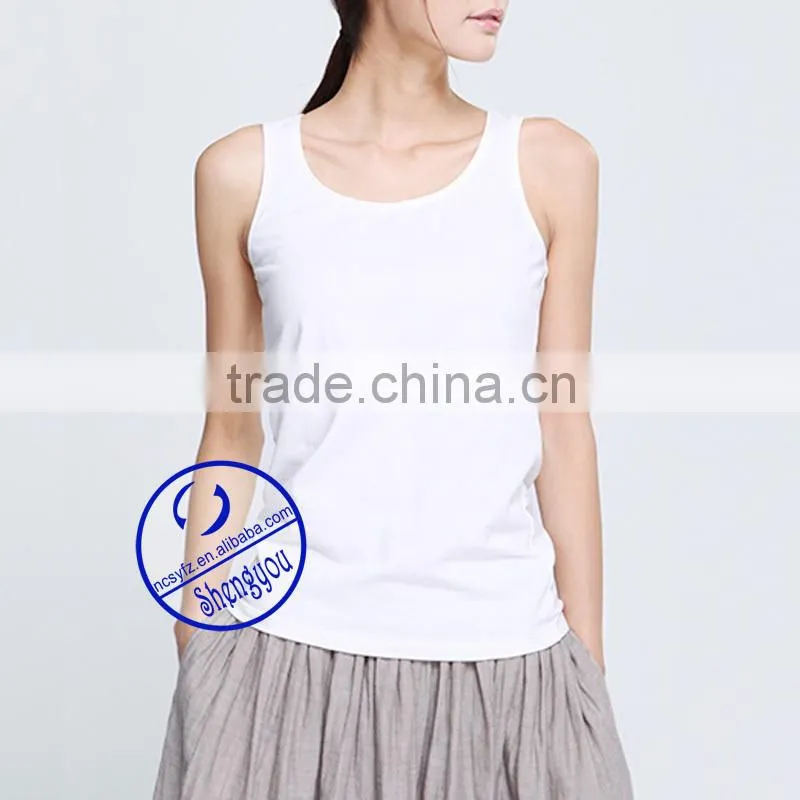 custom 100 cotton tank top women wholesale china