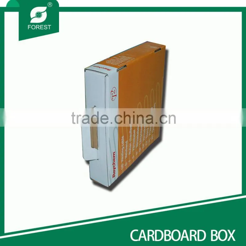 CARDBOARD PACKING BOX FLAT PACK GIFT BOX WITH HANDLE