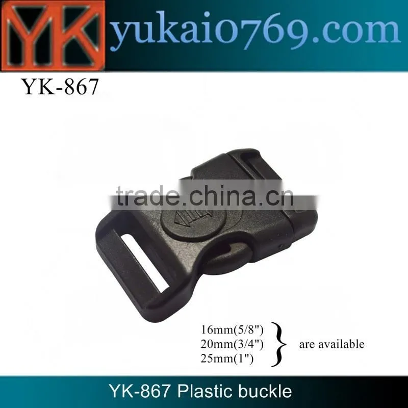 Yukai fashion plastic paracord buckle/plastic buckle for 25 mm webbing