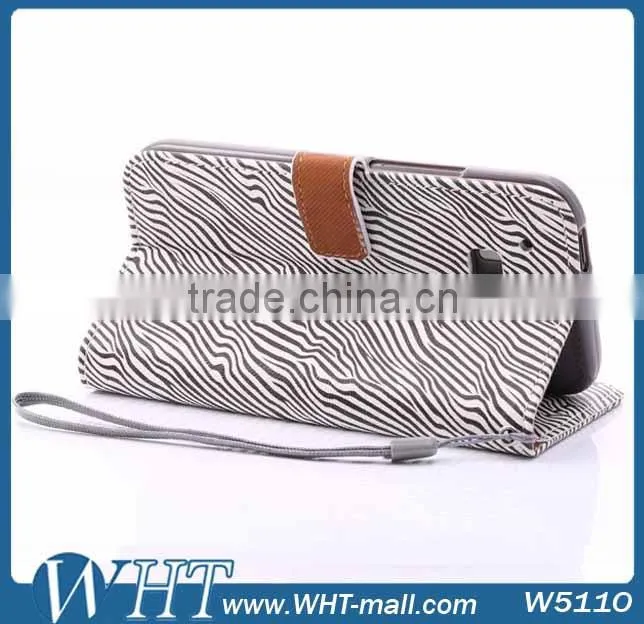 For HTC One 2 M8 Leather Case Zebra Luxury Mobile Phone Accessories