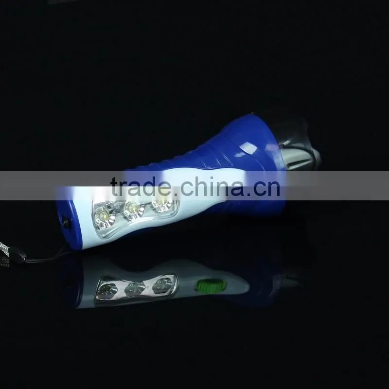 Solar Led Torch Flashlight Electronic Plastic Wth Inside Torch